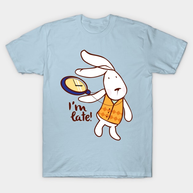 White Rabbit T-Shirt by ilaamen